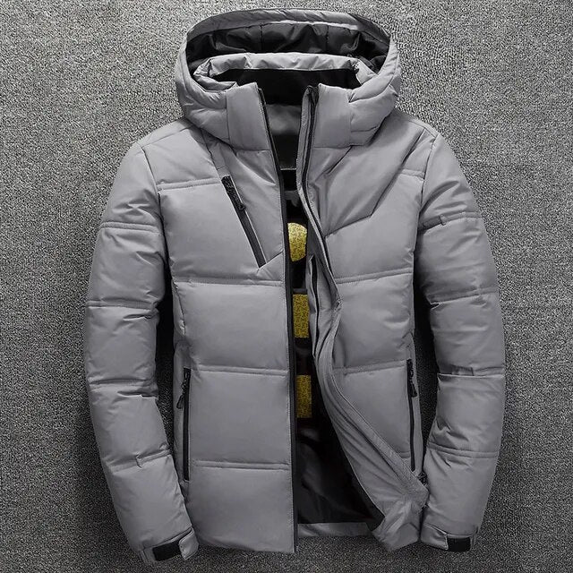 Zavien Giacca da Sci Uomo Slim Fit – Jacket Invernale con Cappuccio Imbottito e Isolamento Termico