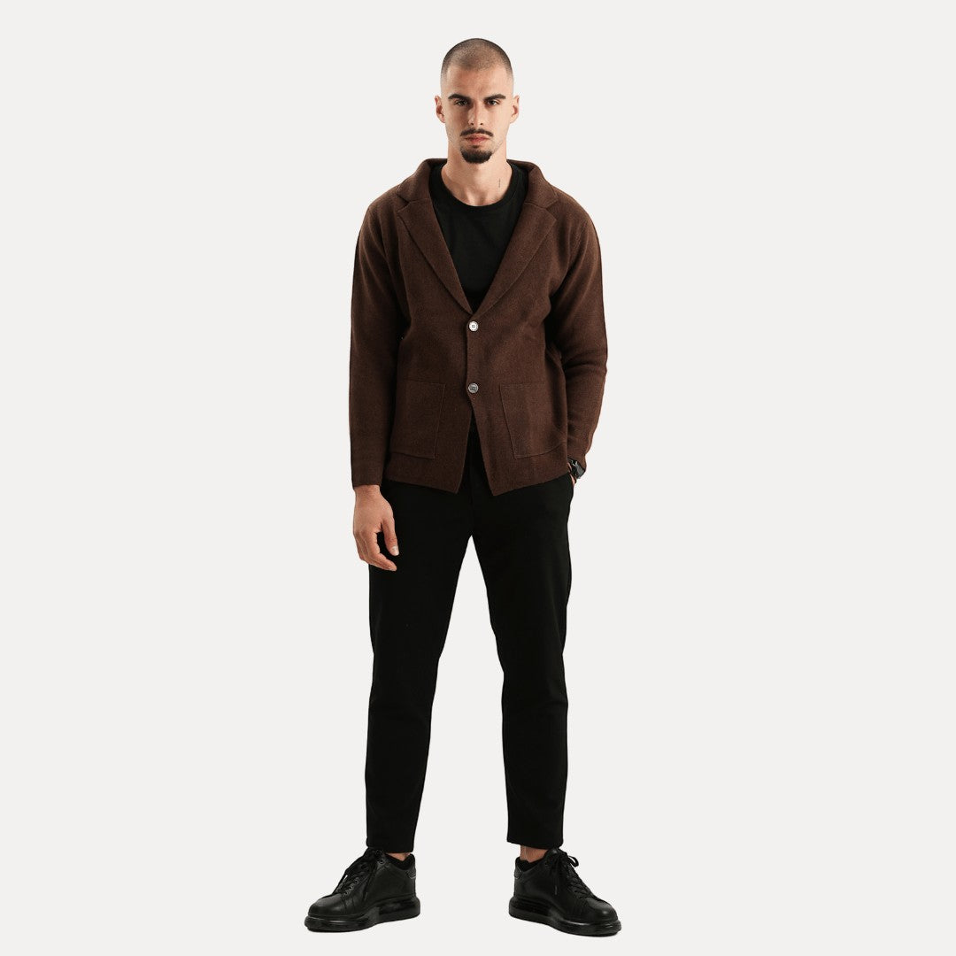 Men's Cardigan with Buttons and Pocket | Long Sleeve