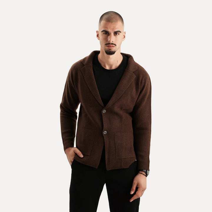 Men's Cardigan with Buttons and Pocket | Long Sleeve