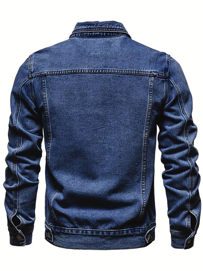 Bodhi Giacca in Denim da Uomo – Giacca di Jeans Slim Fit con Stretch e Chiusura a Bottoni