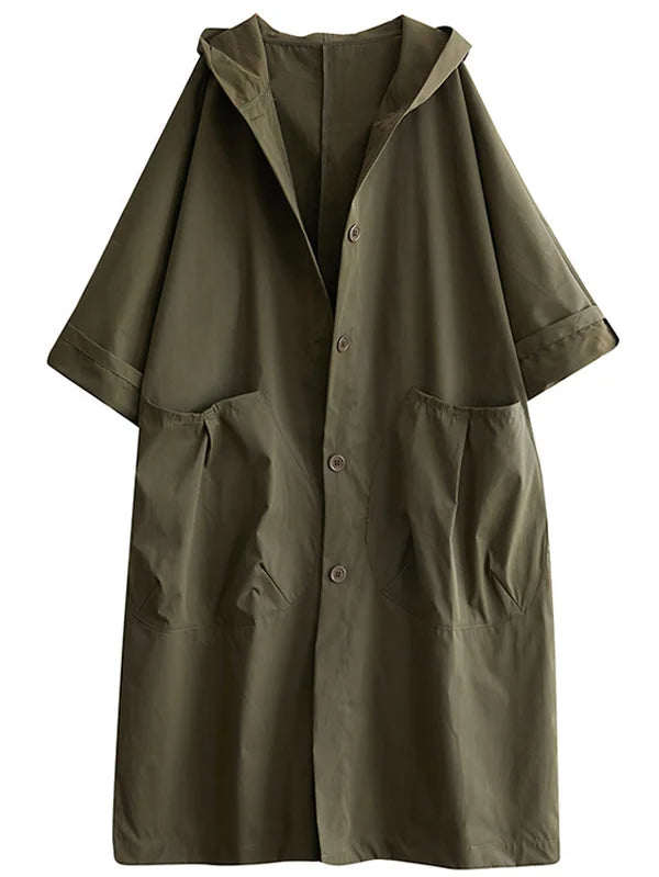 Jane Mantello Oversize Donna con Cappuccio – Elegante, Fluido e Caldo