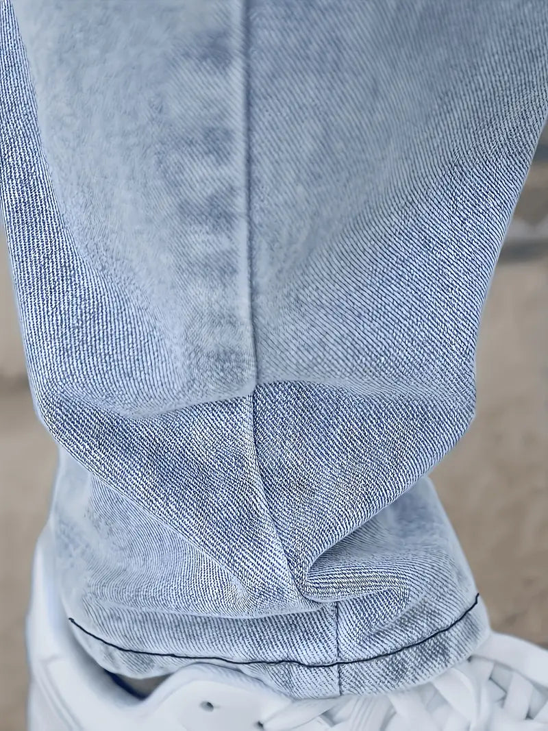 Jeans Da Uomo Lavaggio Leggero | Gamba Dritta