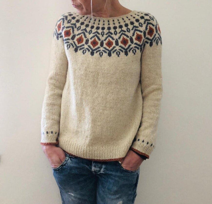 Maglione Da Donna Lavorato A Maglia Con Maniche Lunghe | Invernale