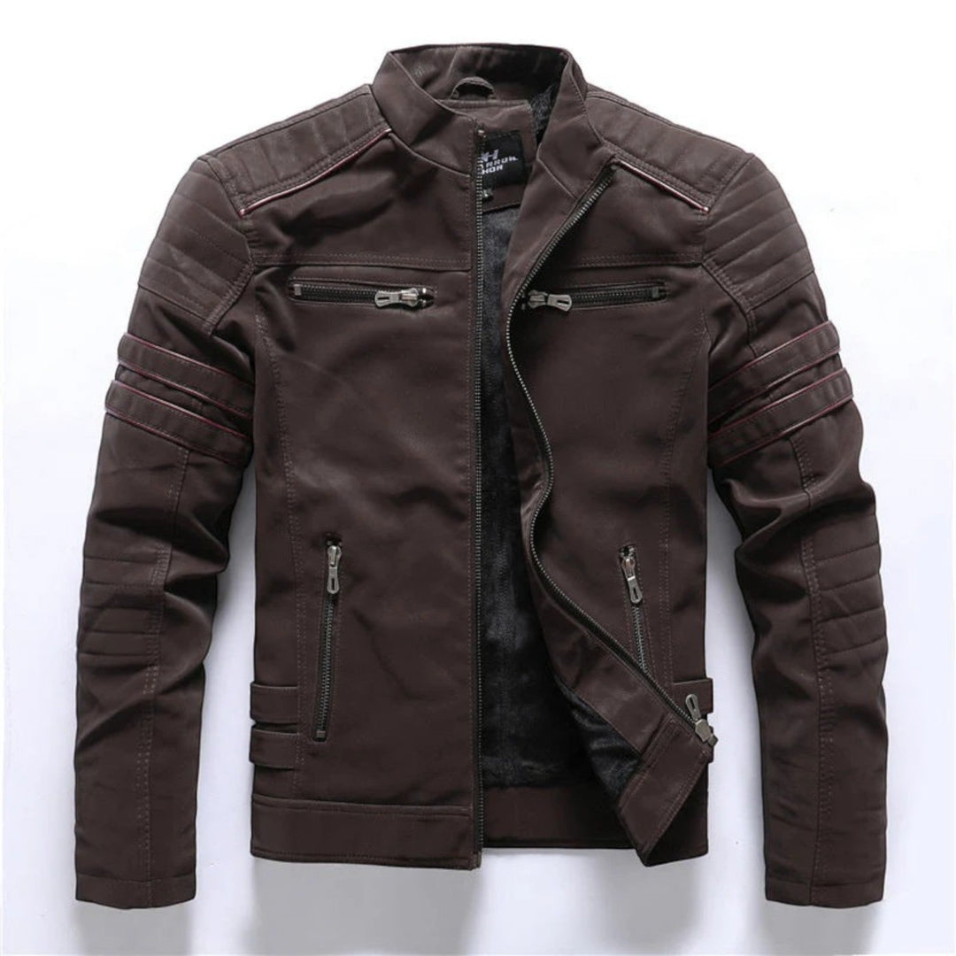 Noah | Giacca Da Moto Elegante Per Uomo | Cerniera
