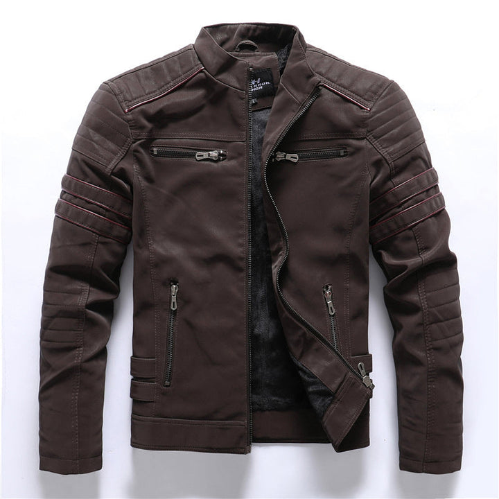Giacca Biker Nera Per Uomo | Con Cerniera