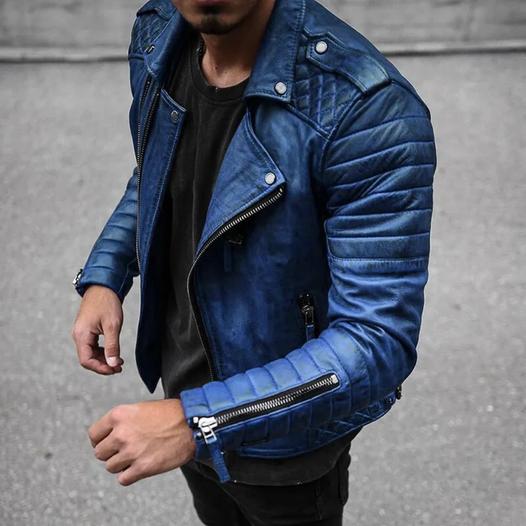 Giacca In Pelle Per Uomo | Maniche Lunghe
