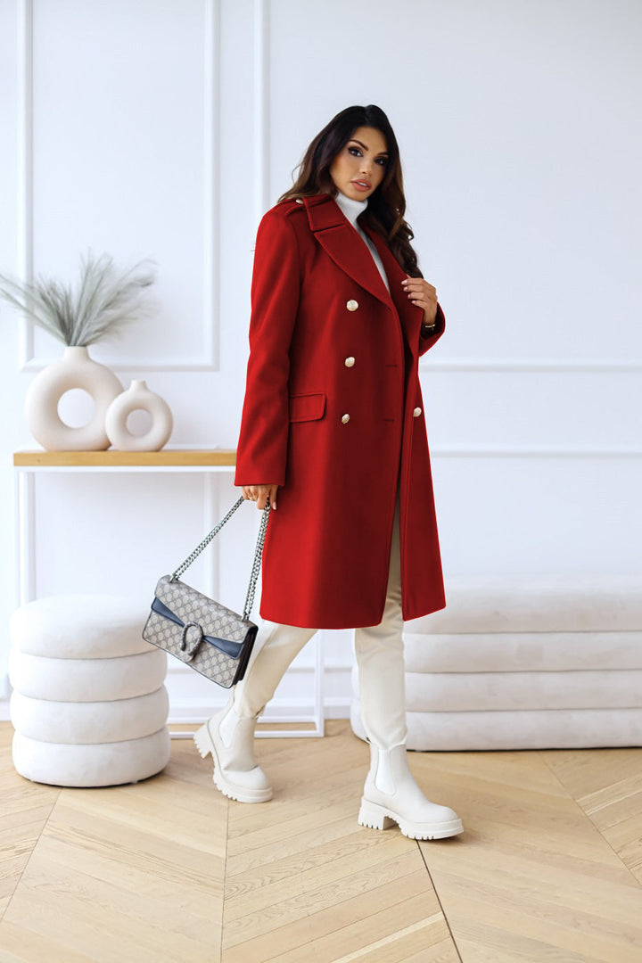 Trenchcoat dame med slagkrage | Vinter