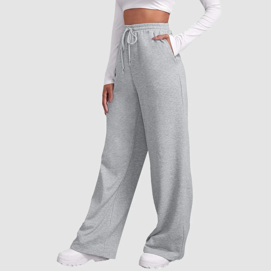 Pantaloni Da Jogging Larghi Donna | A Vita Alta