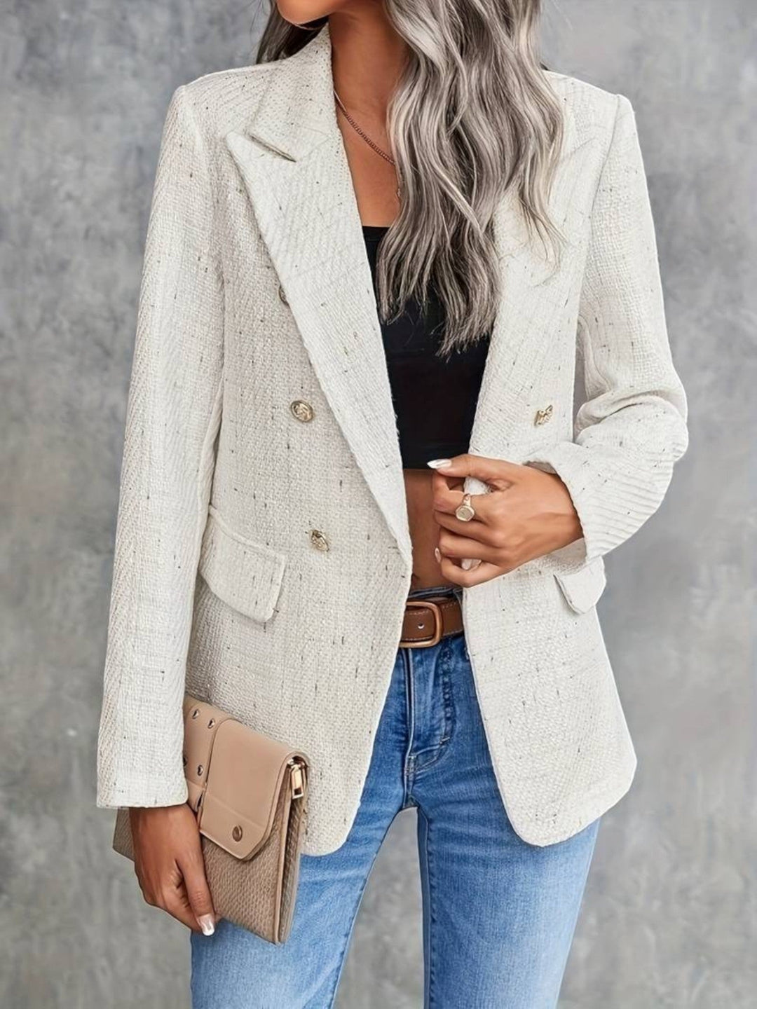 Blazer Da Donna Con Bottoni | Manica Lunga