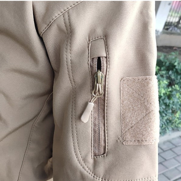 Darius Giacca Militare Uomo – Softshell Impermeabile Antivento con Cappuccio Tattico