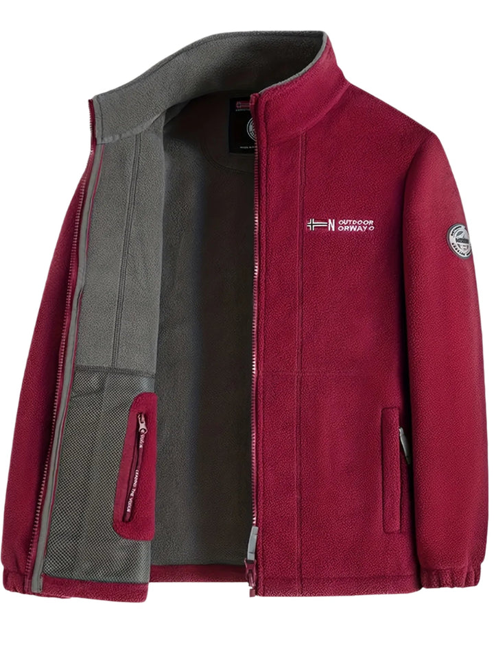 Men's Outdoor Fleece Jacket | With Collar
