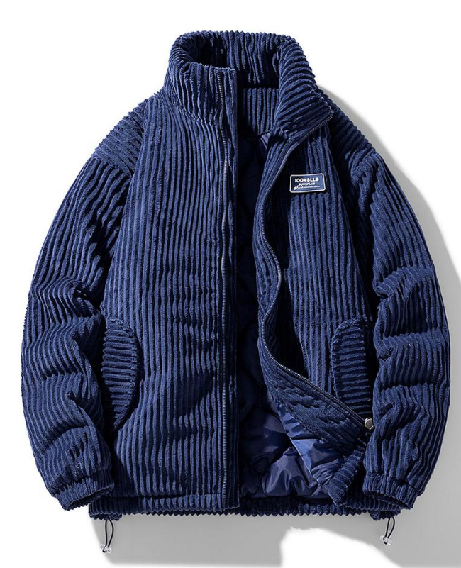 Vion Giacca Uomo in Velluto a Coste – Jacket Caldo Slim Fit con Design Elegante e Moderno