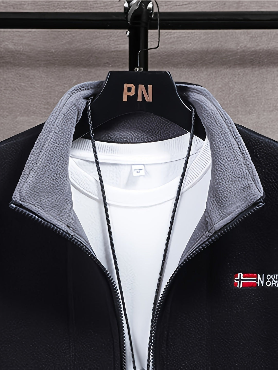 Men's Outdoor Fleece Jacket | With Collar