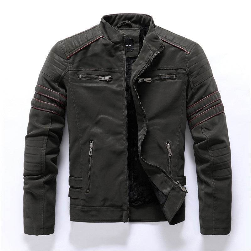 Giacca Biker Nera Per Uomo | Con Cerniera
