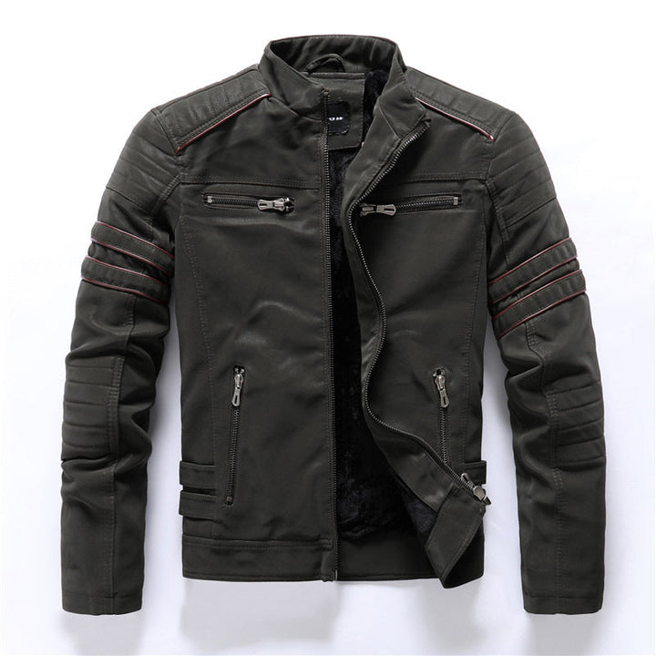 Giacca Biker Nera Per Uomo | Con Cerniera