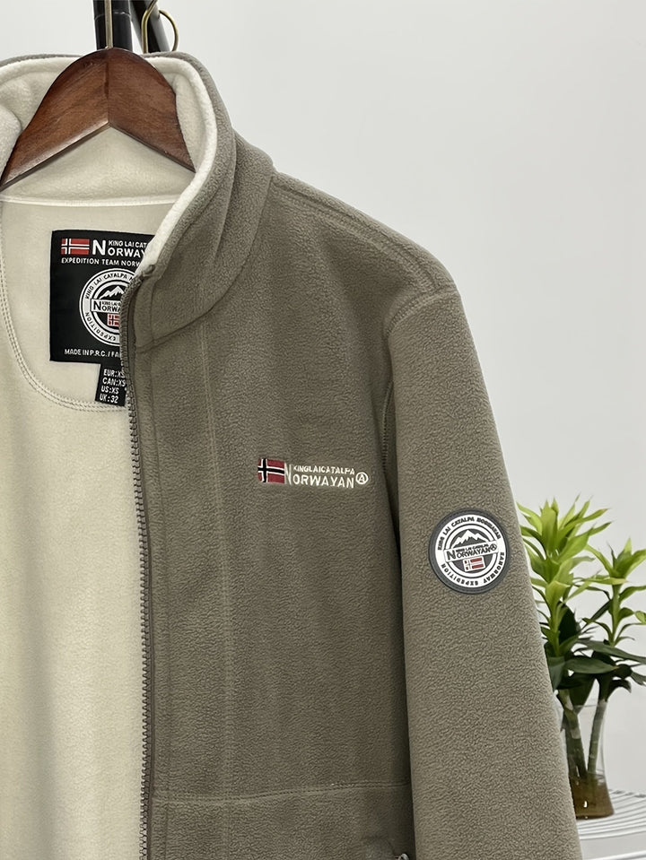 Men's Outdoor Fleece Jacket | With Collar