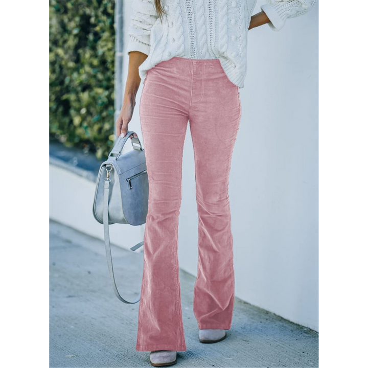 Jeans In Velluto A Coste Da Donna | Vita Alta