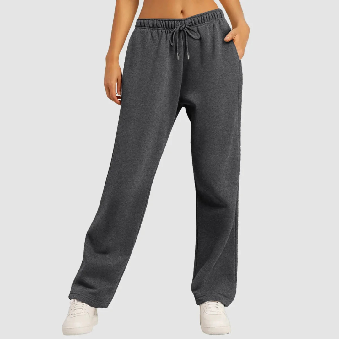 Pantaloni Da Jogging Larghi Donna | A Vita Alta