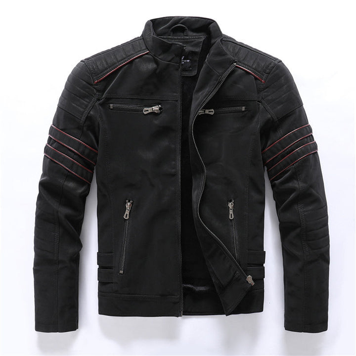 Giacca Biker Nera Per Uomo | Con Cerniera