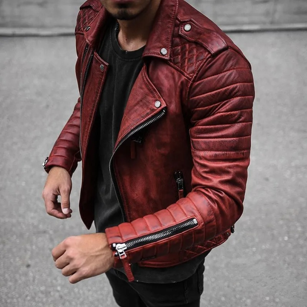 Giacca In Pelle Per Uomo | Maniche Lunghe