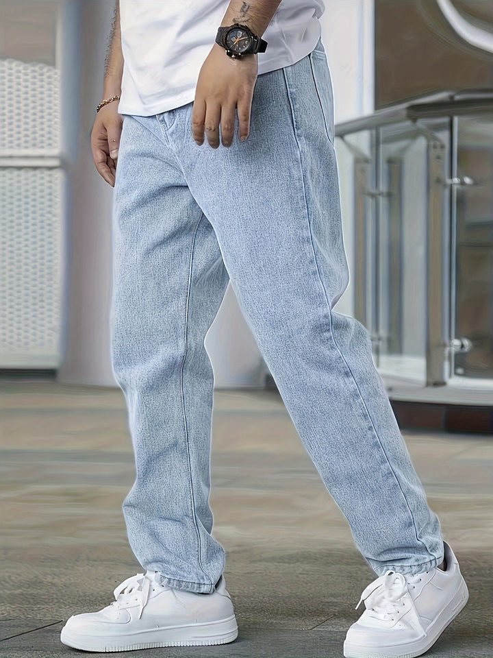 Jeans Da Uomo Lavaggio Leggero | Gamba Dritta