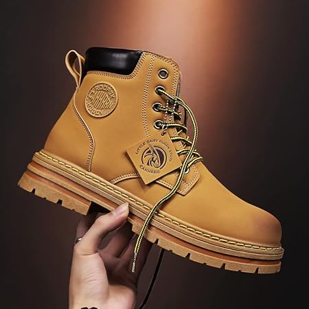 Leandro Scarpe Uomo Invernali – Stivali Antiscivolo Impermeabili con Supporto e Comfort