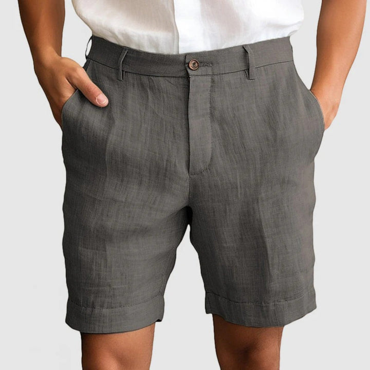 Pantaloncini Casual Con Chiusura A Bottoni Per Uomo | Estate