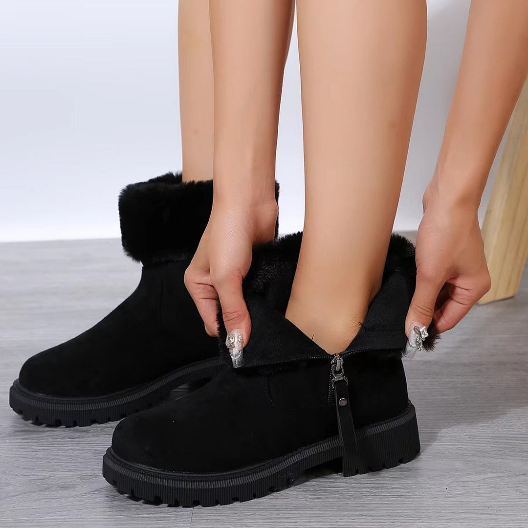 Vanessa Stivaletti Donna – Ankle Boots Invernali con Fodera Morbida e Chiusura con Zip