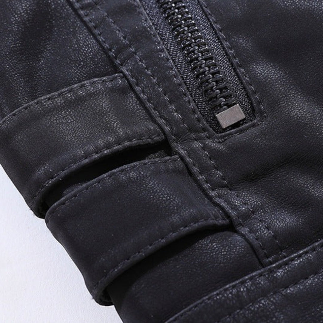 Noah | Giacca Da Moto Elegante Per Uomo | Cerniera
