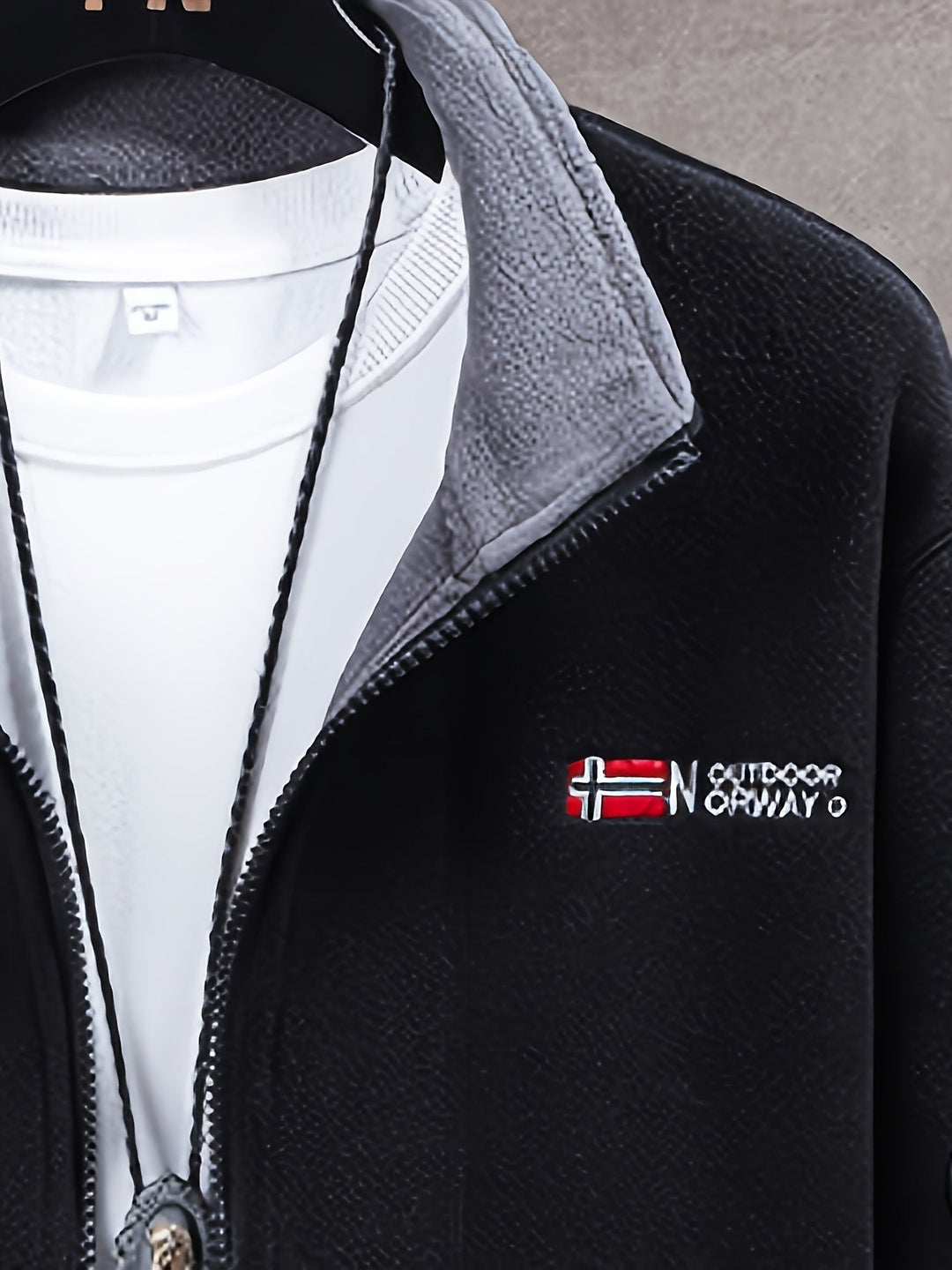 Men's Outdoor Fleece Jacket | With Collar