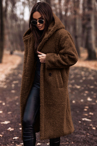 Clementine Cappotto Teddy Donna Lungo – Caldo, Elegante e in Ecopelliccia