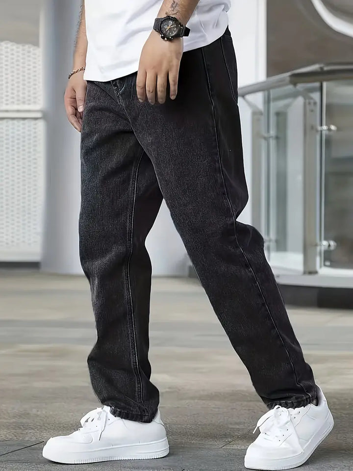 Jeans Da Uomo Lavaggio Leggero | Gamba Dritta