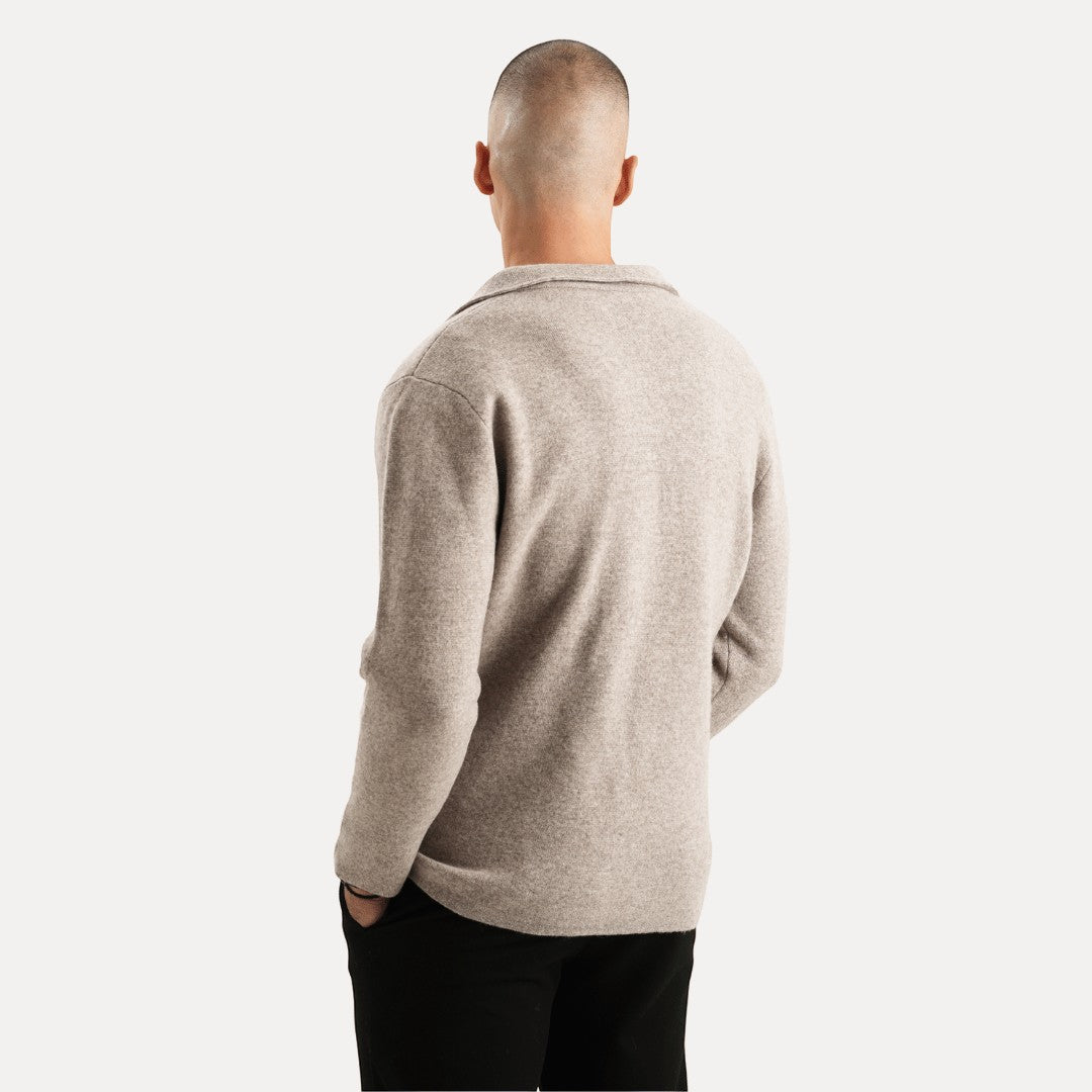 Men's Cardigan with Buttons and Pocket | Long Sleeve