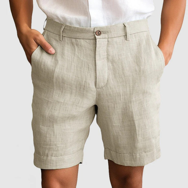 Pantaloncini Casual Con Chiusura A Bottoni Per Uomo | Estate