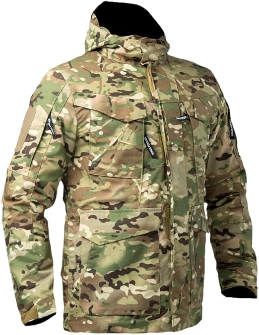 Tarek Giacca Invernale Tattica da Uomo – Giacca Outdoor Impermeabile e Antivento con Cappuccio