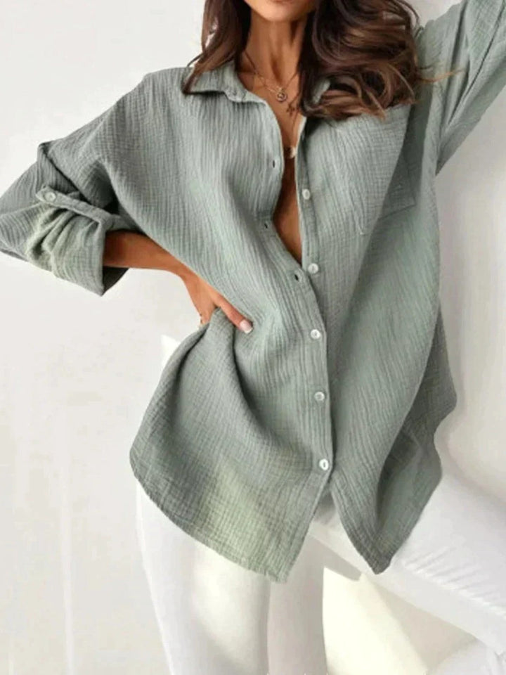 Comoda Camicia Estiva Da Donna | Manica Lunga