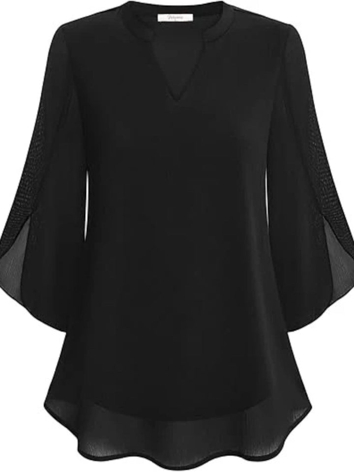 Aurora | Elegante Camicetta Estiva Con Scollo A V Per Donna