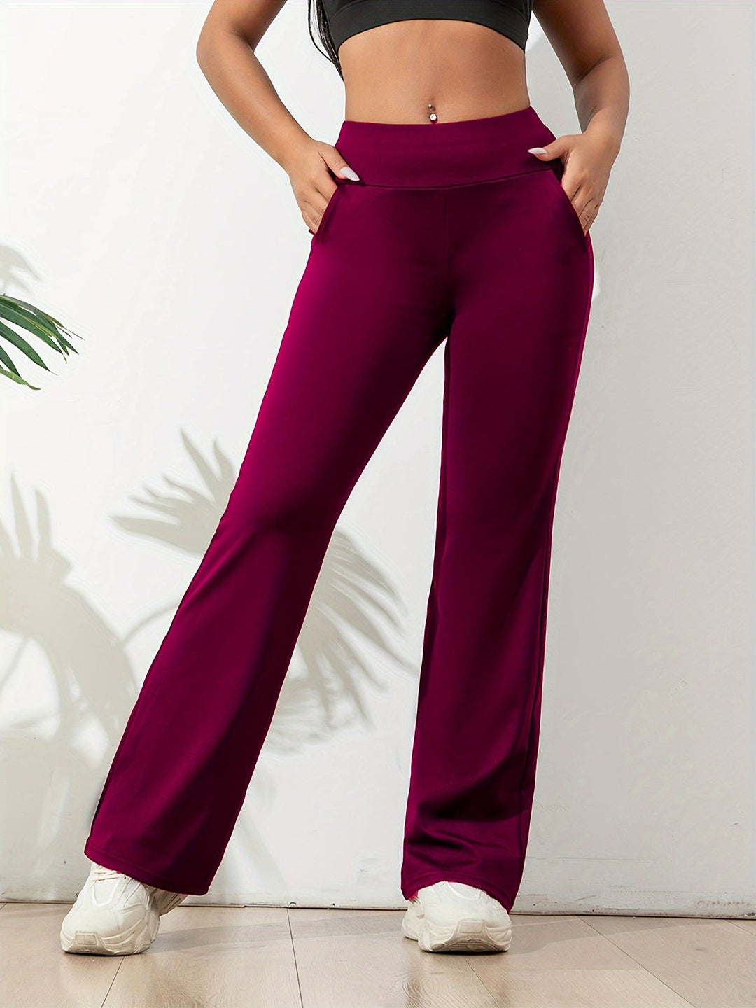 Pantaloni Yoga A Vita Alta | Con Tasca
