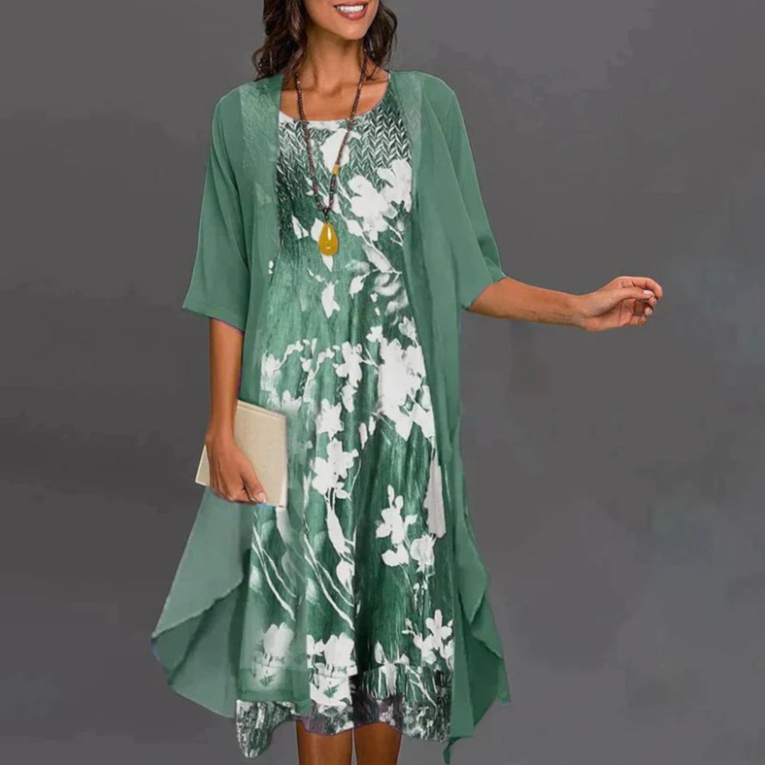 Maëlle | Abito Elegante Floreale Da Donna Con Blazer | Mini