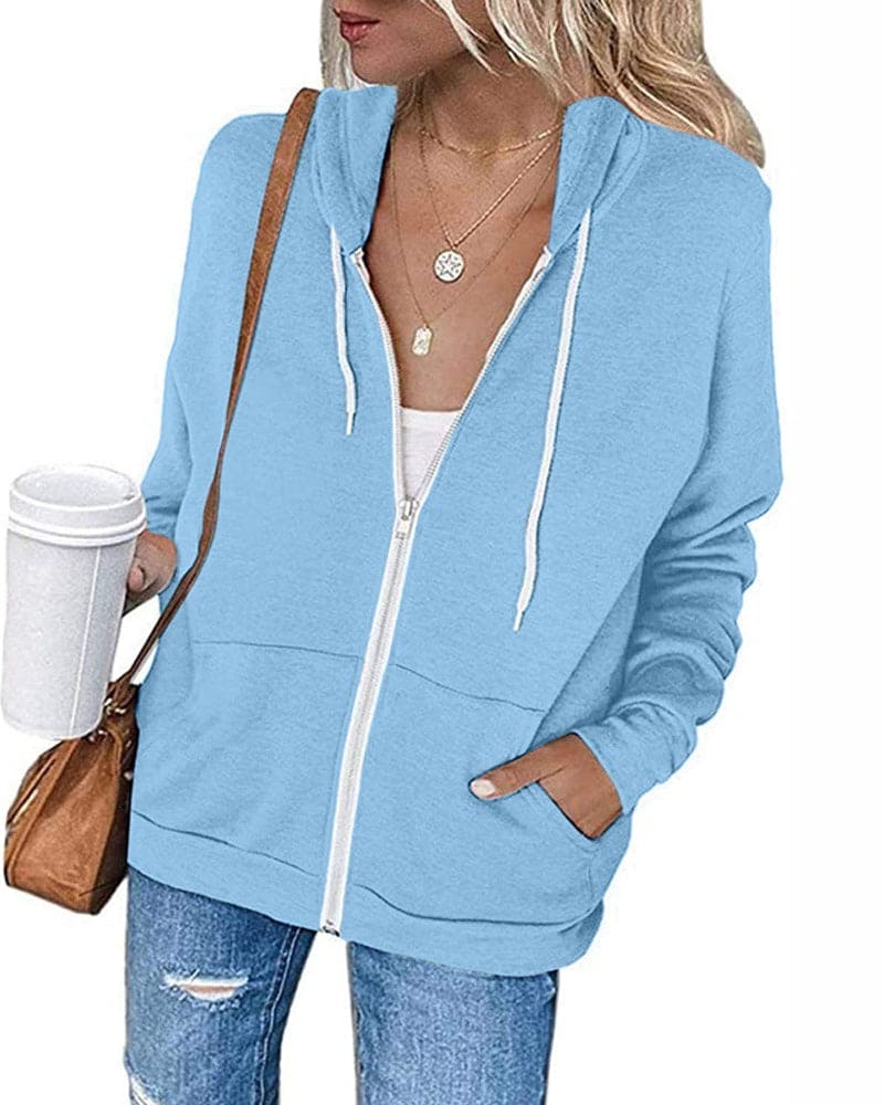 Cardigan Donna Con Cappuccio | Con Cerniera