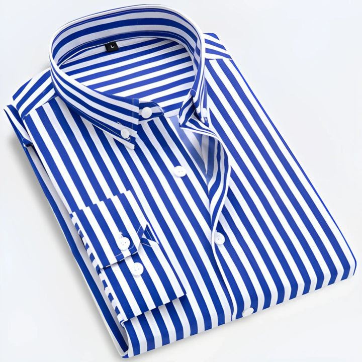 George | Camicia Casual A Righe Da Uomo | Manica Lunga