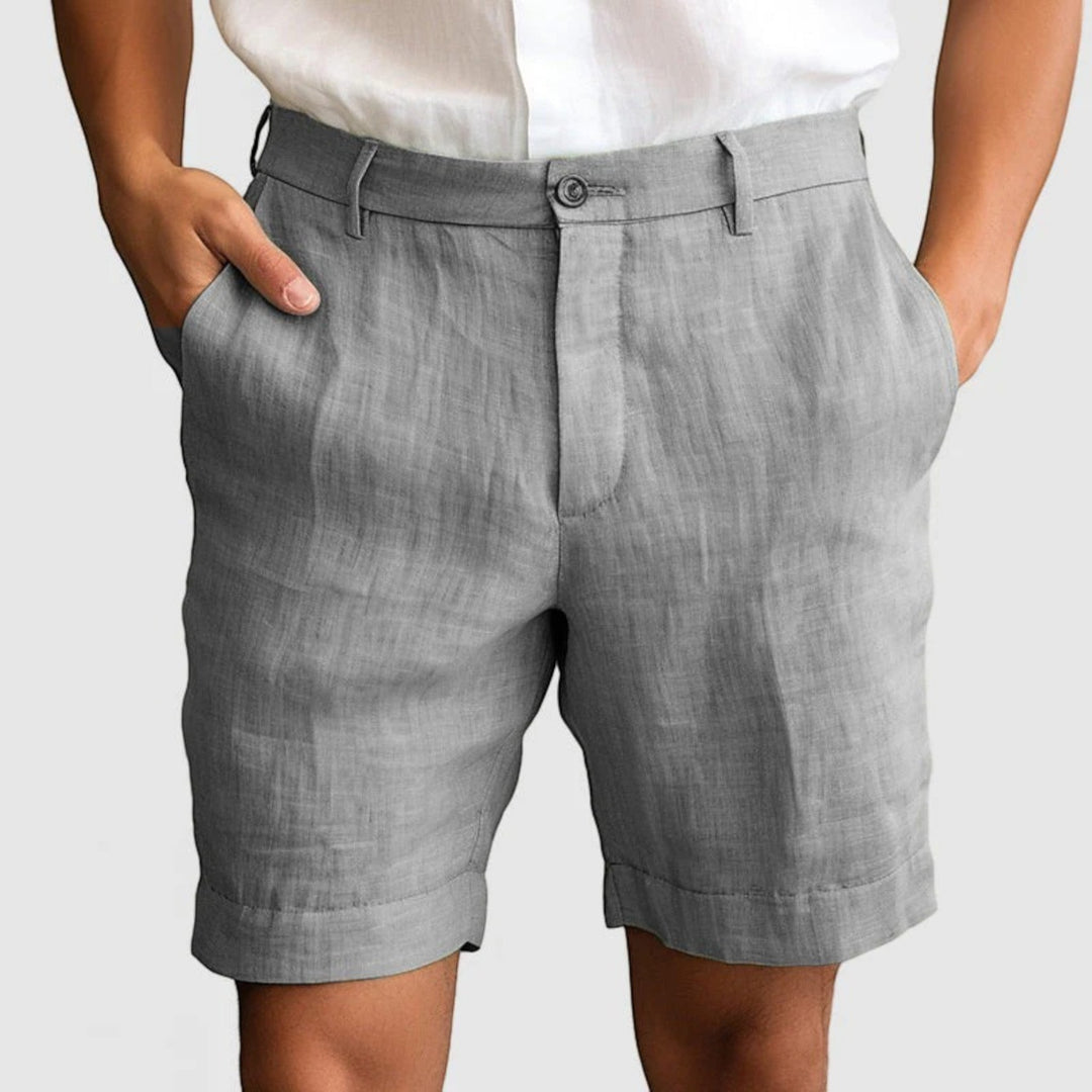 Pantaloncini Casual Con Chiusura A Bottoni Per Uomo | Estate
