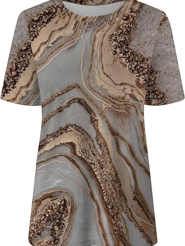 Top Bohémien Con Scollo A V Per Donna | Manica Corta