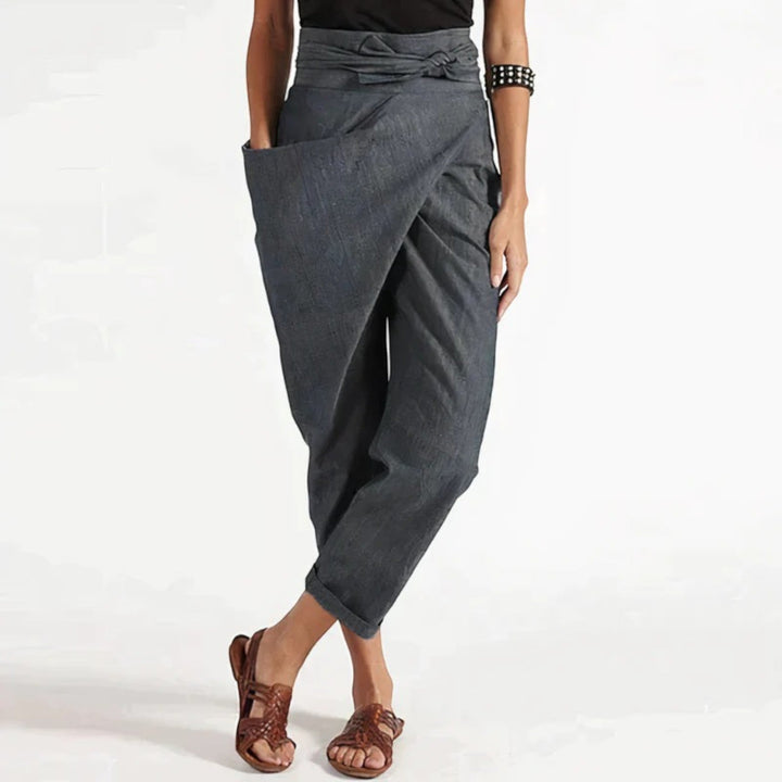 Vivienne | Pantaloni Estivi Avvolgenti Da Donna | Vita Alta