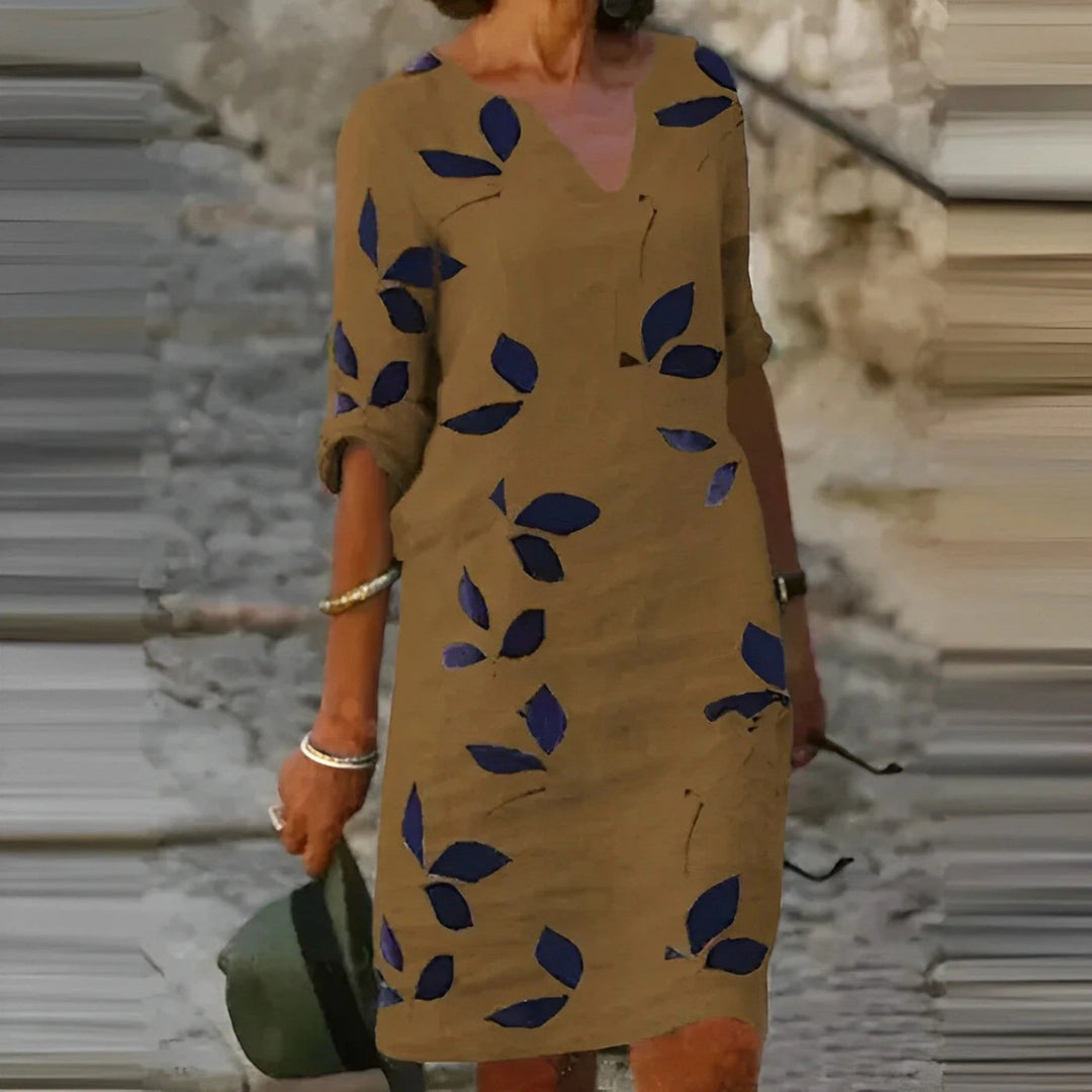 Selena | Vestito Estivo Casual Con Scollo A V Per Donna