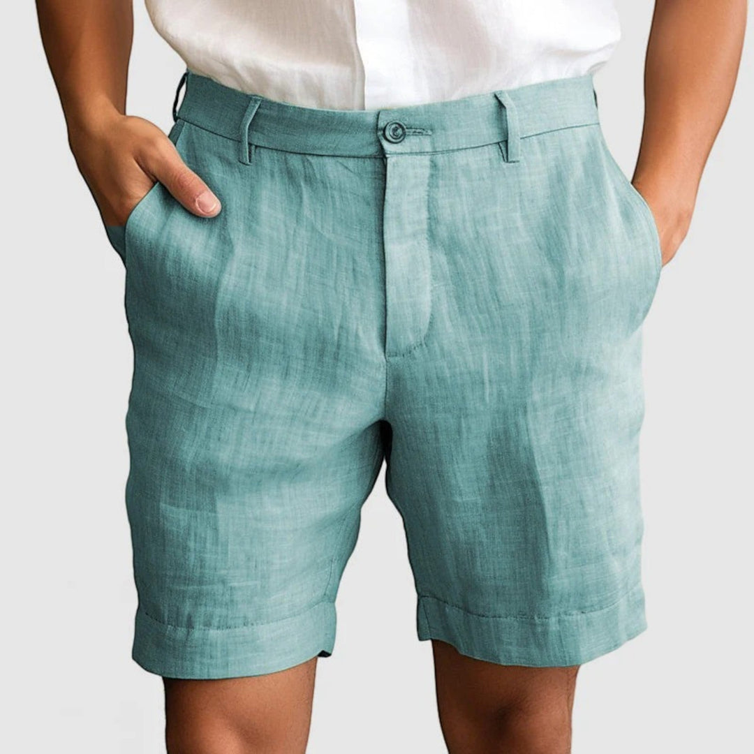 Pantaloncini Casual Con Chiusura A Bottoni Per Uomo | Estate