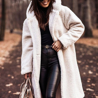 Clementine Cappotto Teddy Donna Lungo – Caldo, Elegante e in Ecopelliccia