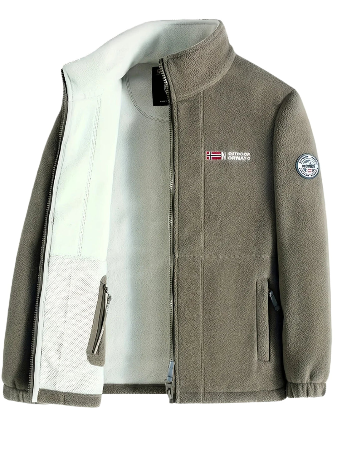 Men's Outdoor Fleece Jacket | With Collar