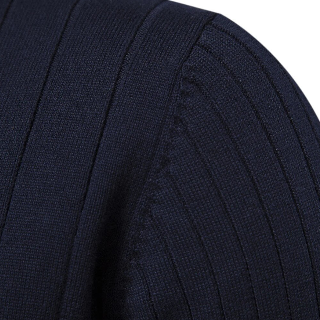 Maglione Lavorato A Maglia Da Uomo Con Mezza Zip | Invernale