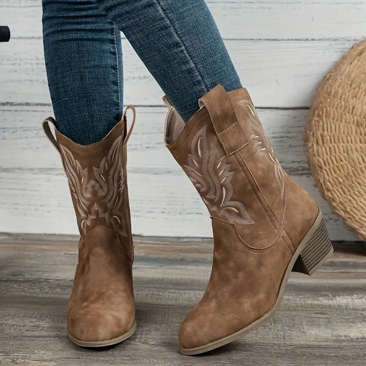 Stivali Da Cowboy Per Donna | Tacco Largo